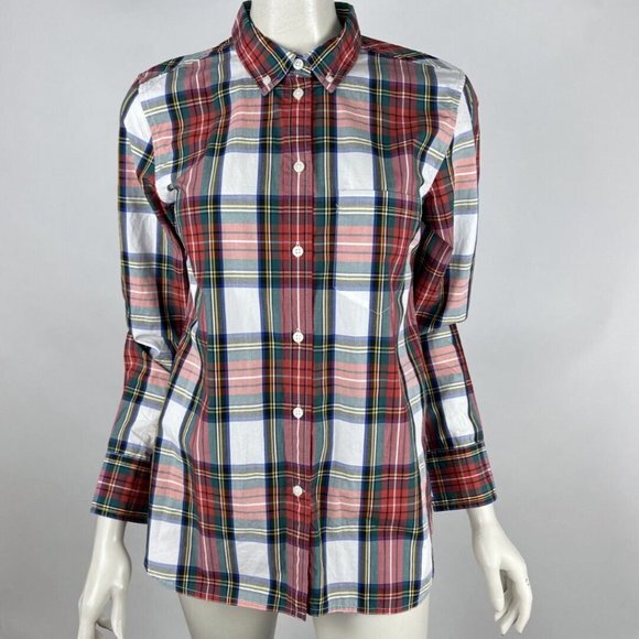 J Crew Classic-fit Cotton Poplin Shirt Women 4 NWT $90 Long Sleeve Button-Up - Picture 1 of 10